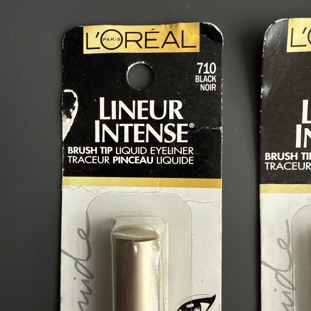 Lot x 2 L'Oreal Paris Lineur Intense Brush Tip Liquid Eyeliner Black 0.24oz